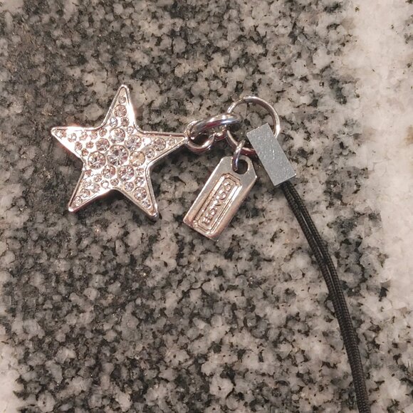Coach Key Chain Bag Charm, Phone Attachment - Vintage - Twinkle Star - Picture 8 of 15